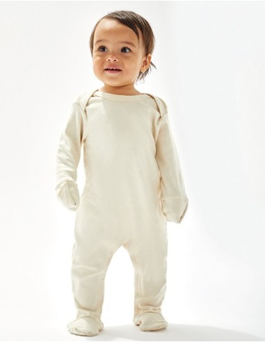 B-BZ35-Baby Sleepsuit With Scratch Mitts